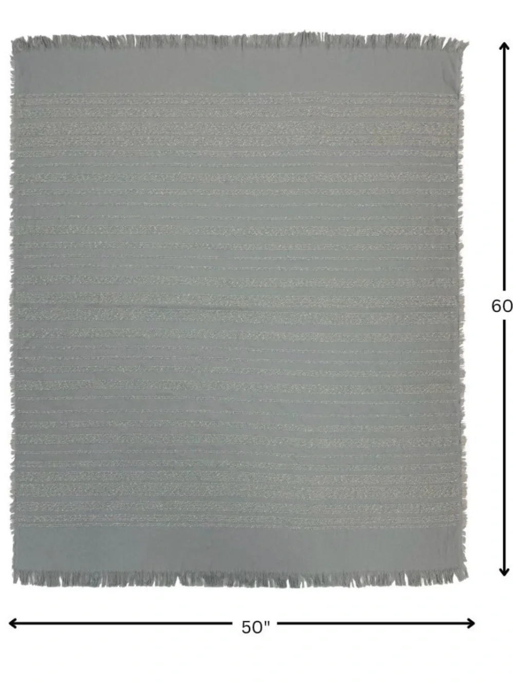 Pin Stripe Throw Blanket - Gray